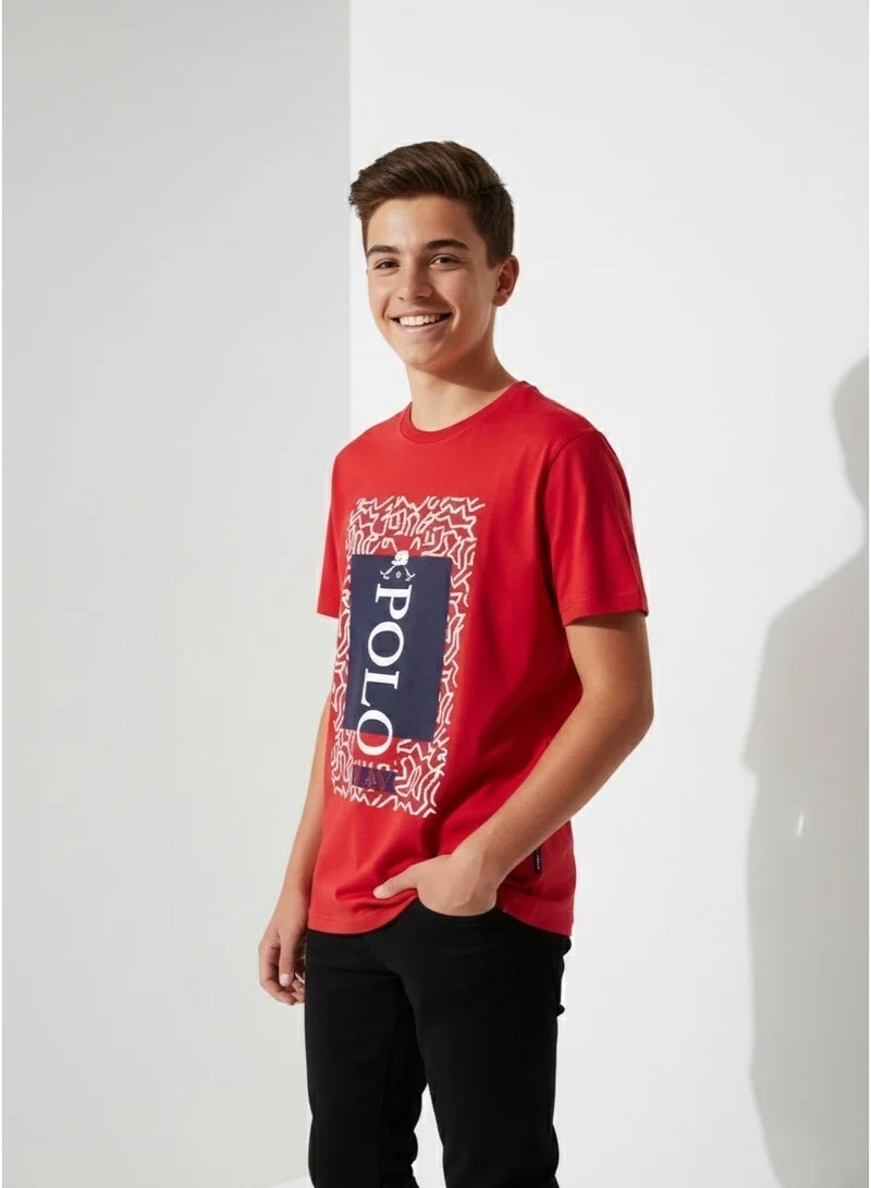 Polo Play Boys Graphic T-shirt -RED
